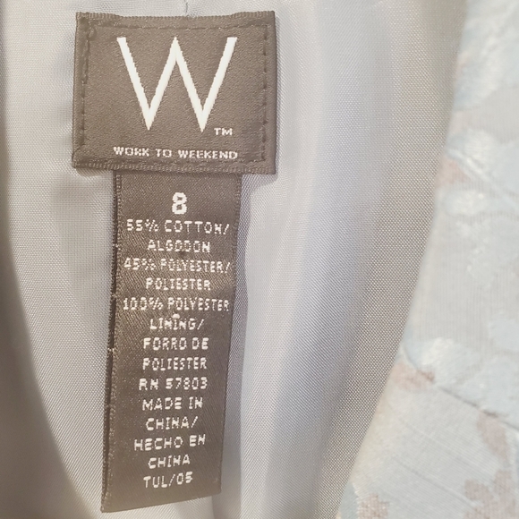 W Work to Weekend Vintage Blazer Size 8 - Picture 6 of 13